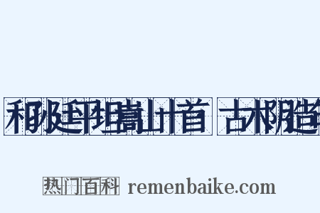 和孙廷平坦嵩山十首·古木阴造句是什么意思的图片